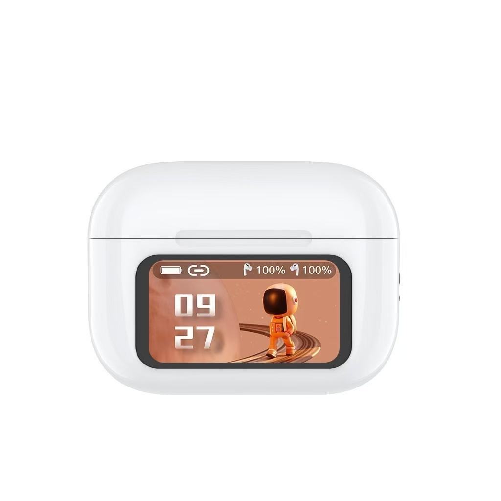 A9 Pro TWS Earbuds with Digital Display JL Chipset ANC/ENC Noise Cancellation Wireless Gaming & Sports Earbuds In-Ear Design